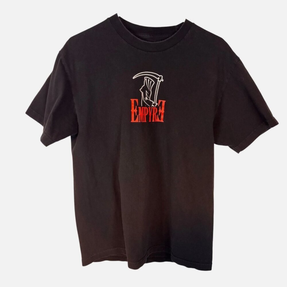 Empyre Mens Size Large Skate Streetwear Black Graphic T-shirt Grim Reaper